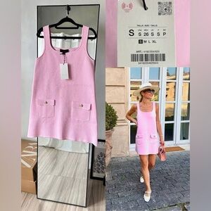 Zara Pink Sleeveless Dress